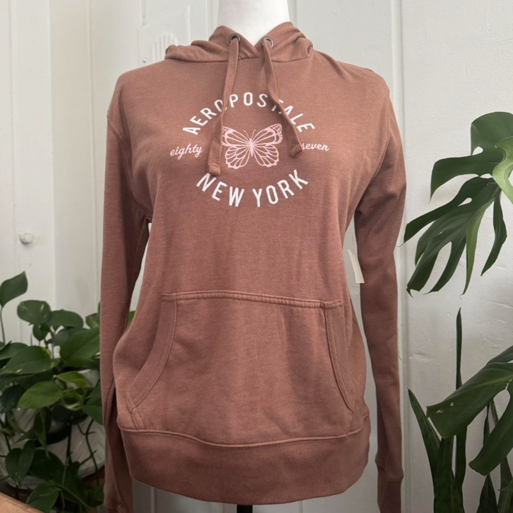 Aeropostale Women's Cocoa Brown Hoodie